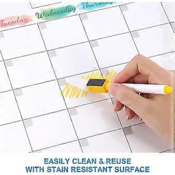 Magnetisk whiteboardkalender för kylskåp - Magnetisk whiteboard för kylskåpsvägg