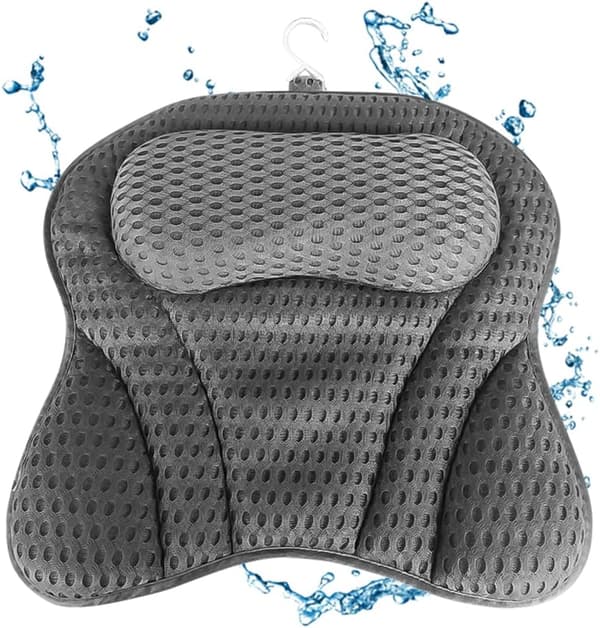 4D badekarpude med 6 sugekopper, badepude til badekar, badepude badekar til jacuzzi, H