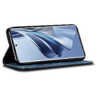 För Samsung Galaxy S23 FE Jeans Tyg Textur Plånboksfodral PU Läder Stativ Telefonfodral (Stil B)