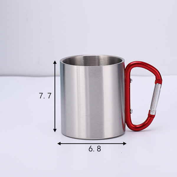 Mug för utomhusbruk - campingmug - Kompakt och lätt, 220 ml