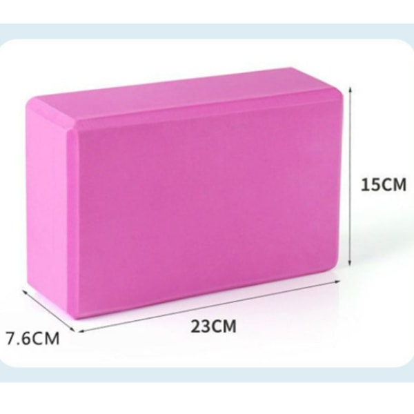 Lot 2 Yogablok Yogamurstein Blokke Mursten Sæt Yoga Tilbehør（pink）