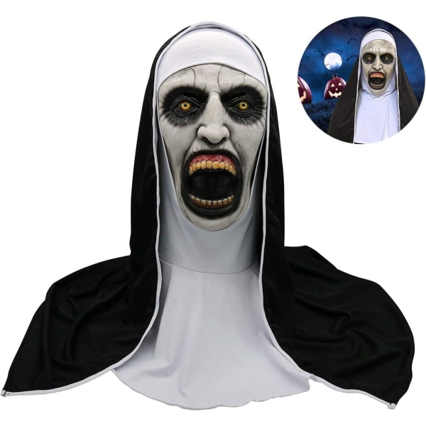 Halloween Nonne Horror Maske, Halloween Nonne Horror Maske Cosplay Spät