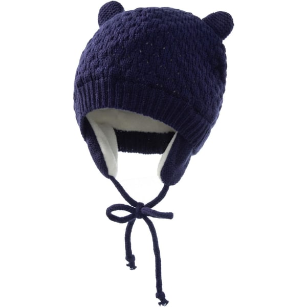 Baby Boys Girls Fiske Solhatt Vantar Set Baby Vintermössa Knitte