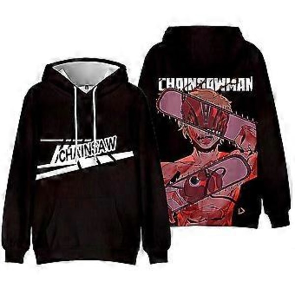 Chainsaw Man Anime Hoodie Tröjor För Herr Dam Långärmad Pullover Sweatshirt Toppar -NMAOV(2XL C)