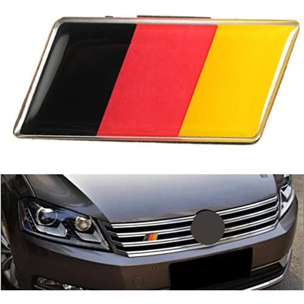 Aluminum German Germany Flag Badge Grille Emblem Car Sticker