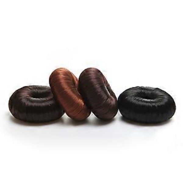 Hårring Bra Elastisk Frisyrfixering Resin Peruker Hårdonuts för Kvinnor QinHai (Svart)