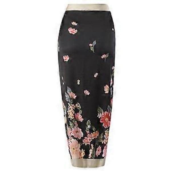 Dame Badedragter Blomstret Ferie Todelt Badetøj (XL Sort)