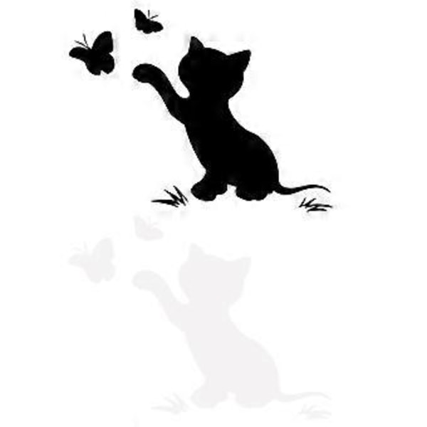 4 stk. lastebilstickers Søte dyrestickers Klistremerke for støtfanger Katt Vindussticker