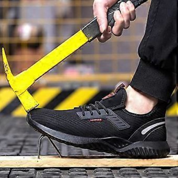 Skyddsskor Mjuka Sulor Ståltå Lätta Skor Andningsbara Skyddsskor (24CM)