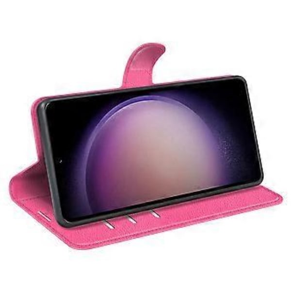 Magnetisk Lukning Stativ Cover PU Læder Pung Telefon Case til Samsung Galaxy S23 FE