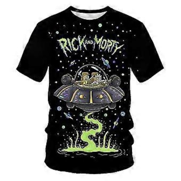 Rick Morty Bild 3D Digitaltryck Herr Barn T-Shirt -NMAOV(150 11T-12T F893)
