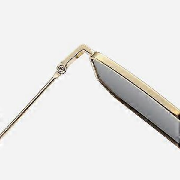 Vintage Metal Square Sunglasses UV400 Suojaus Heijastusta Vastaan Aurinkolasit Muodikkaat Asusteet Naisille Miehille (Kulta Vaaleanpunainen)