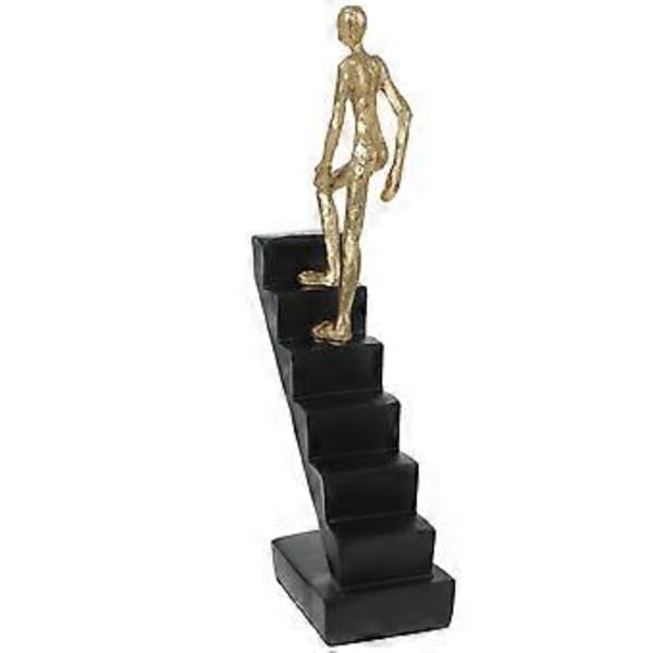 Kreativ Trappe Person Statue Trappe Karakter Skulptur Kontor Hjem Bogreol Dekor