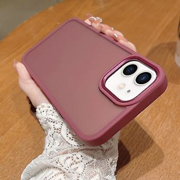 PC + TPU Telefonfodral för iPhone 12 / 12 Pro (Röd)