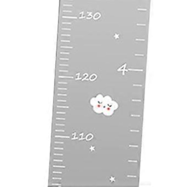 Vekstdiagram for barn Speil Høyde Linjal Knusesikker Flerbruks for Full Kroppsmåling DIY Spleising Barneromsveggdekor (Stil C)