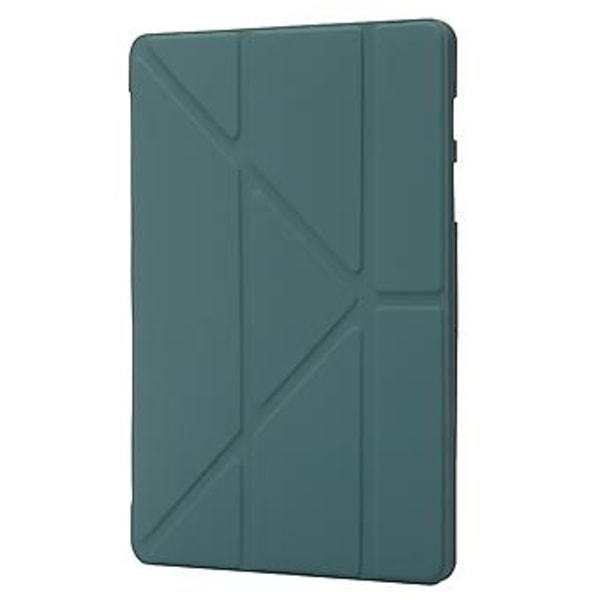 Lærtablettveske for Samsung Galaxy Tab S9+ (Mørkegrønn)