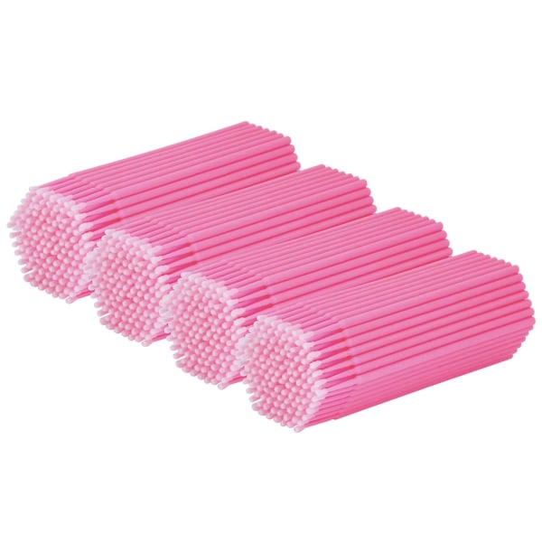 400 st mikroborste - rosa mikropinnar för ögonfransförlängning,