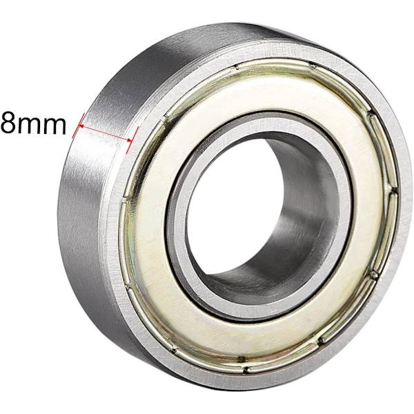 4 st 6001ZZ dubbelsköldat kullager 12 mm x 28 mm x 8 mm kol s