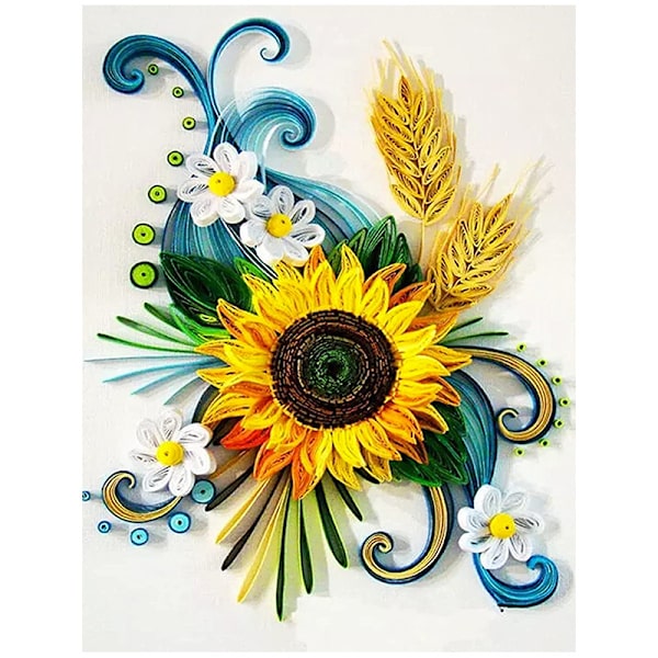 30x40 cm 5D Diamantmaleri DIY Fuld, Stue Dekoration h