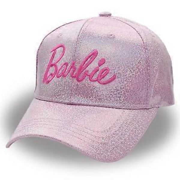 Dam & Flickor Barbie Laser Basebollkeps Sommar Höst Rosa Bokstav Broderad Justerbar Snapback Hatt (Rosa)