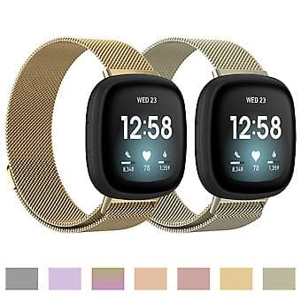 Til Fitbit Versa 3 Milanese Urrem L 230mm
