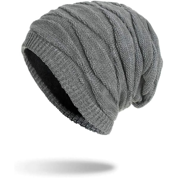 Lang Slouch Varm Hue, Unisex Hue Hat Kvinder Mænd Vinter Varm K