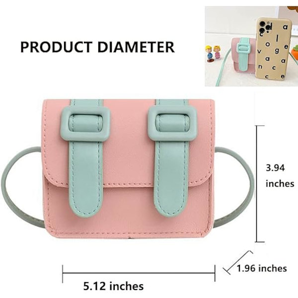 Toddle Crossbody Väska för Små Flickor Barn Messenger Bag