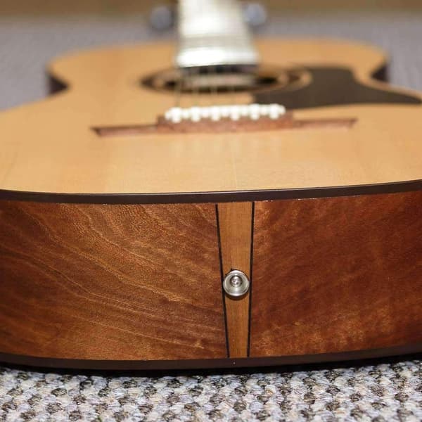 6 stk. Metal Guitarstropper med Endeknap til Elektro-Akustisk