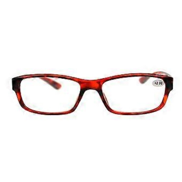 Retro Unisex Resinram Ultralätta Läsglasögon för Äldre Qinhai( -3.0 Flerfärgad)