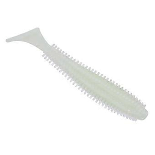 5 stk./sett Myke T-hale Fiske Lokkemidler Larve Orm Agn Fiskeutstyr Tilbehør Selvlysende 6cm 1g
