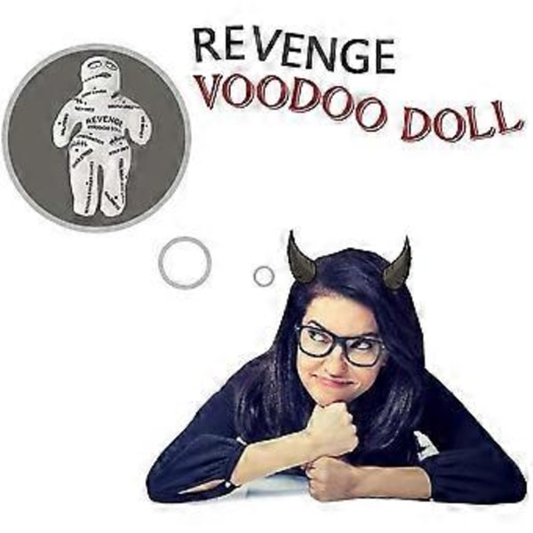 Bad Boss Voodoo-docka Stressreducer Bästa Nyhetspresent För Pink Elephant Exchange Polyester Semesterfestpresenter snabb (Vit)