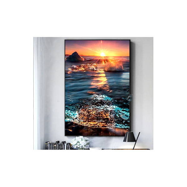 (30x40cm)X0153 D timanttimaalaus merimaisema täysi dia