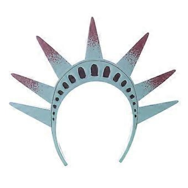 Frihedsgudindens Hårbøjle Krone Fakkel Cosplay Lady Liberty Kostume Tilbehør 4. Juli Uafhængighedsdag Hårbøjle (C)