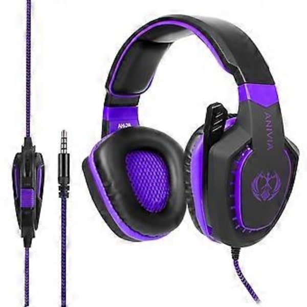 SADES AH-28 3,5 mm-kontakt Trådstyrd Brusreducerande Spelheadset med Inbyggd Mikrofon, Kabel Längd: 2m