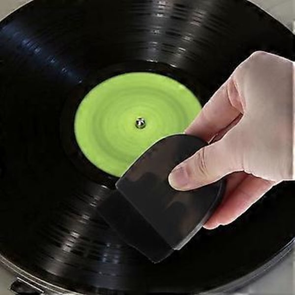 Halvcirkelformad Skärmborste Infällbar Tangentbordsborste Vinylrengöringsborste 5,5x5,4x1cm, Svart