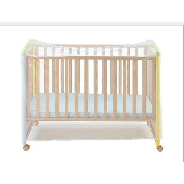 Spjälsängsmyggnät, Universal Storlek, Vit 135*60*90CM