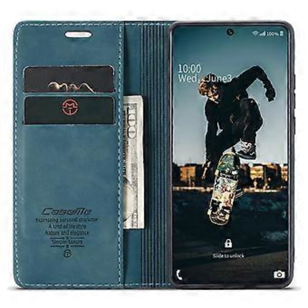 CASEME 013 Series Flip Wallet Læder Telefon Cover til Samsung Galaxy A71 (Style C)