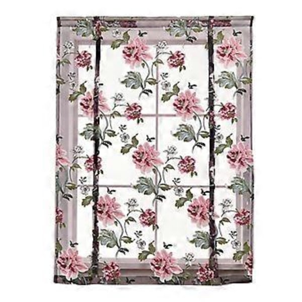 Pioni Kukka Violetti Roomalainen Verho Keittiön Ikkunaverhot 60 (120 x 120 cm)