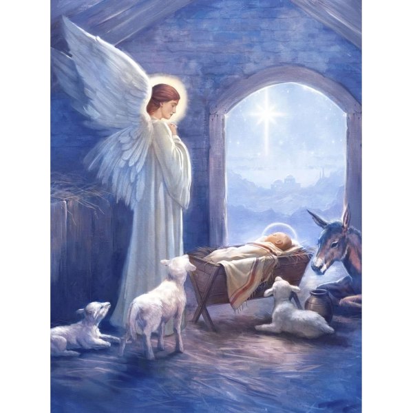 (30x40cm)Praying Angel Diamond painting för vuxna - An