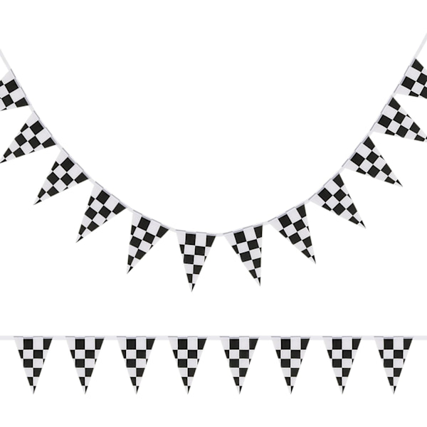 10m Schackbräde Banner Racing Flagga Party Flagga Banner Tillbehör B*