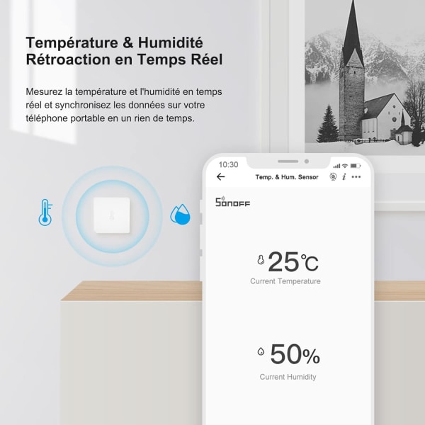 Mini ZigBee temperatur- och fuktighetssensor, SONOFF ZigBee Bridge