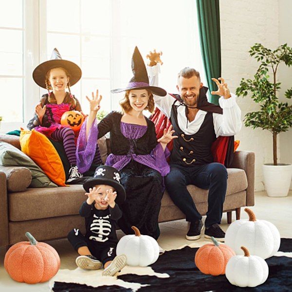 1PC Gul Gresskar Pute Halloween Gresskar Puter 3D Simulert