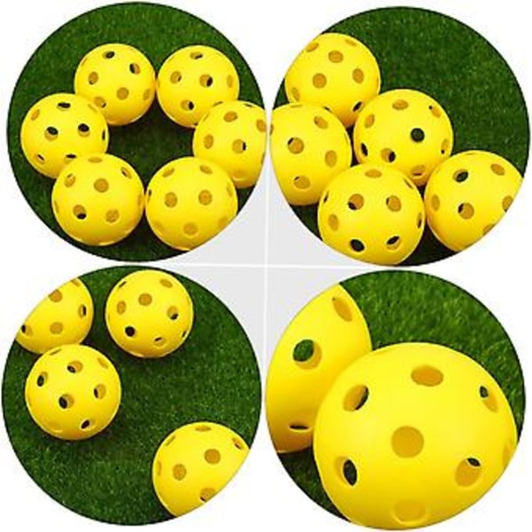 12 stk. Golfbolde Indendørs Golf Baseball Træningsbolde Plastik Golfbolde Sportsbolde Driving Range Bold Letvægtsbolde Golftræningsbolde Træning