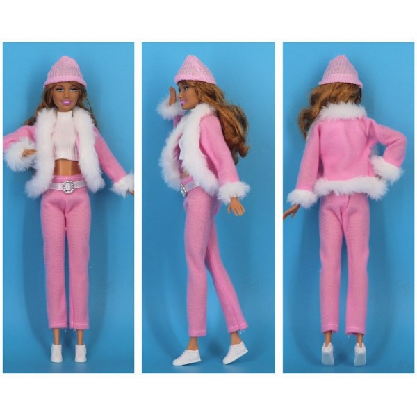 3 set dockkläder, passar för nya 30 cm dockkläder, vinterklädset, modeaccessoar, flicklekstuga