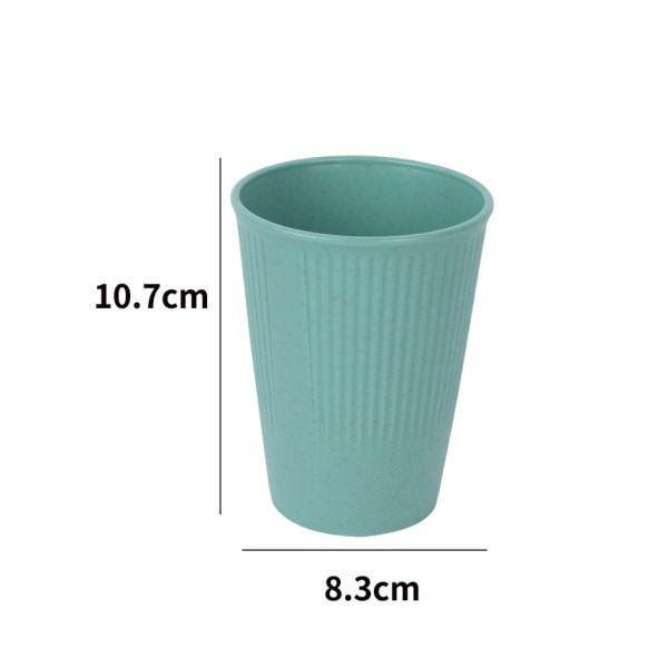 4 stk. 300 ml ubrydelige kopper, genanvendelige plastikkopper, bærbare C