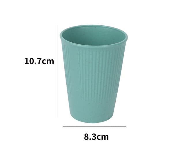 4 stk 300 ml uknuselige kopper, gjenbrukbare plastkopper, bærbare C