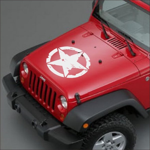 2 stk. Off-Road Star Military Destroy US Army Decals Persona