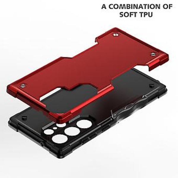 Liukumaton panssarikuori Samsung Galaxy S23 Ultra 5G:lle (Vaaleanpunainen)