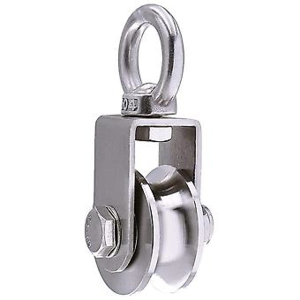 Lyftblock 500kg med 2 kullager, Block för kabel, 48mm Block i rostfritt stål 304
