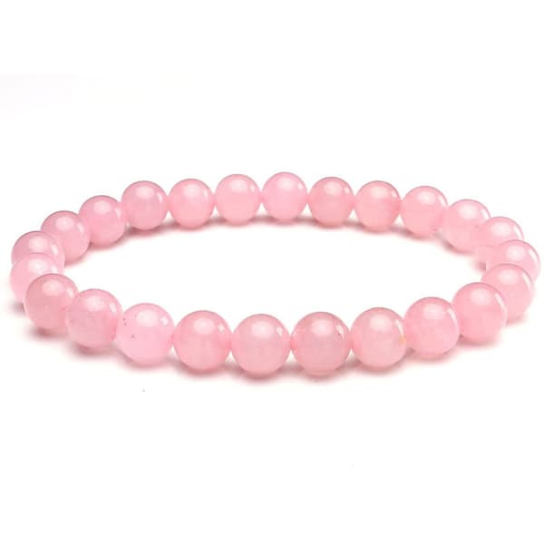 Naturlig helbredende krystallsteinarmbånd elastisk rund edelsten